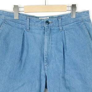 21SS ダブルタップス wtaps TUCK 01 SHORTS COTTON DENIM デニムショーツ ショートパンツ 3 インディゴ メンズ 中古の画像2