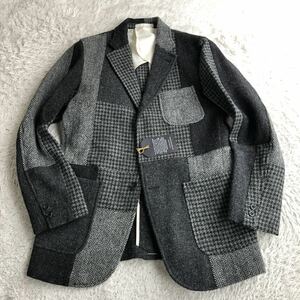 【未使用】 ビームス ハリスツイード ジャケット クレイジーパターン 秋冬 Mサイズ BEAMS+