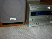 オンキョー ONKYO FR-N7X CD MD チューナー D-N7X リモコン RC-659S AM FM室内アンテナ S配線付 セット 電通確認済 JAPAN 日本製 100サイズ_画像4