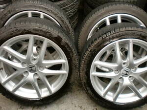 ホンダ純正　アコード　17×7　PCD114.3　+55★スタッドレス　215/45R17　4本＃年数経過ですが深溝です