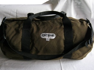 ★中古品 90's MADE IN USA アメリカ製 OUTDOOR PRODUCTS アウトドアプロダクツ ダッフルバッグ 約56cm ブラウン茶 ロールボストンバッグ★