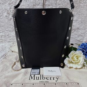 即日発送 新品 mulberry マルベリー カムデン スムースカーフ ダブルスタッズ ショルダーバッグ