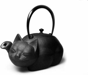南部鉄器 急須 クロネコ 猫 ネコ ねこ 黒猫 新品 南部鉄瓶 日本製