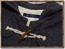 ☆MARINE ＆ WORK par ici　マリンアンドワークパーリッシィ　ショート丈ダッフルコート　濃グレー☆_画像3