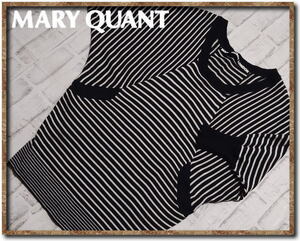 ☆MARY QUANT LONDON　マリークワント　ボーダーニットチュニック　黒×白☆