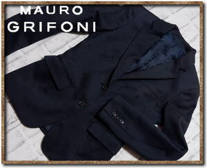 ☆MAURO GRIFONI　マウログリフォーニ　ジャガードジャケット　ブレザー　黒☆やや難