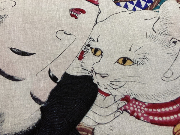 風俗三十二相 うるささう 寛政年間処女之風俗 浮世絵 月岡芳年 手ぬぐい 手拭い サイズは約80cm 35cm