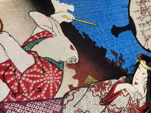  beautiful . 10 two history .. river country . ukiyoe hand ... hand .. size is approximately 79cm 35cm