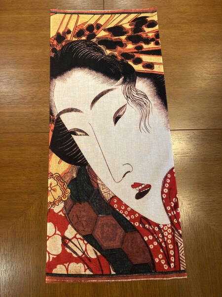 手ぬぐい 渓斎英泉 浮世絵 美人画 サイズは約77cm 35cm