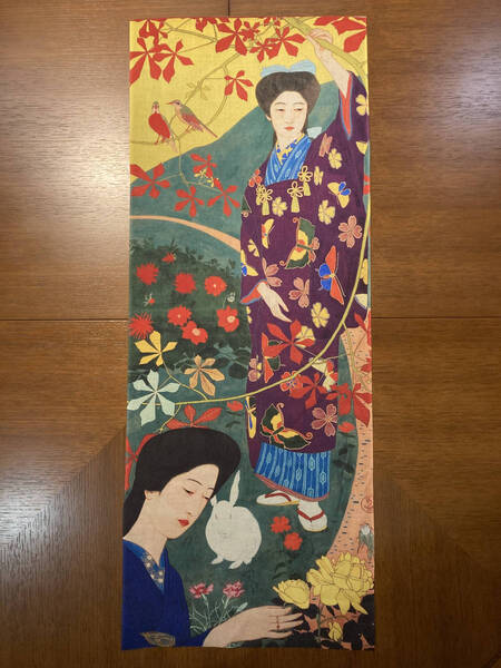 橋口五葉 黄薔薇 手ぬぐい サイズは約90cm 35cm