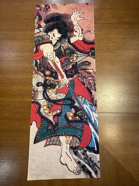 通俗水滸伝豪傑百八人之内 醜軍馬宣賛 歌川国芳 手ぬぐい 浮世絵 手拭い サイズは約95cm 35cm