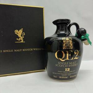 1円～QE2 クイーンエリザベス2号で購入品 12年 陶器 750ml/48.6% 箱付 替栓付 