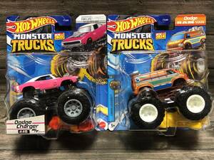 【ホットウィール】DODGE CHARGER R/T 440・DODGE RAM VAN ダッチ チャージャー・ダッチ ラム バン MONSTER TRUCKS モンスター トラック