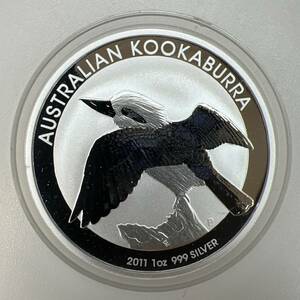 オーストラリア　カワセミ　1ドル銀貨　1オンス　2011　純銀　999　SILVER　カプセルケース入り