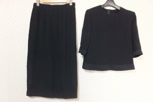 ■【YS-1】昭和ドレス Showa Dress セットアップ ■ 状態良好 ■ スカート ブラウス サイズ・9AR 黒系 ■【同梱可能商品】■A