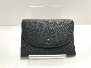 ■【YS-1】 状態良好 ■ COACH コーチ 小銭入れ ■ カードケース 本革 レザー ブラック系 ７cm×１０cm 【同梱可能商品】■D