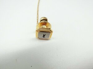 ■【YS-1】 YVES SAINT LAURENT イヴサンローラン タイタック ■ GP ゴールド系 トップ大きさ1.1cm×1.1cm ■【同梱可能商品】■J