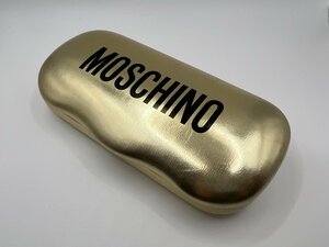 ■【YS-1】 メガネ サングラスケース ■ モスキーノ MOSCHINO ■ ゴールド系 横幅16cm 【同梱可能商品】■B