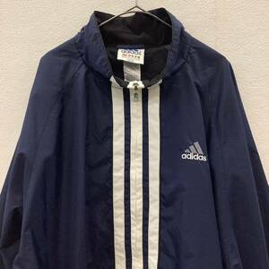 adidas 00s アディダス フロントライン ナイロンジャケット ネイビー size XL 古着 72874