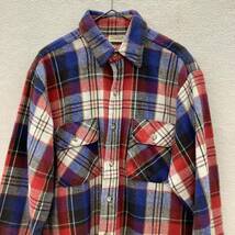 FIVE BROTHER ファイブブラザー ヘビー ネルシャツ 長袖シャツ チェック柄 size M 古着 64125_画像1