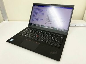 【UEFI起動確認済み／中古】ThinkPad X1 Carbon [TYPE 20KG-S20H00] (Core i5-8250U, RAM8GB, SSD 無し) ACアダプタ付き●UEFI BACKUP NG