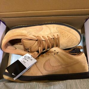 NIKE Dunk Low pro sb ダンク　ロー　スエード　ウィート　wheat 茶　ヌバック復刻　hi air force