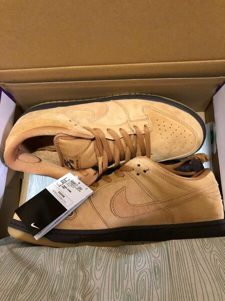 NIKE Dunk Low pro sb ダンク　ロー　スエード　ウィート　wheat 茶　ヌバック復刻　hi air force