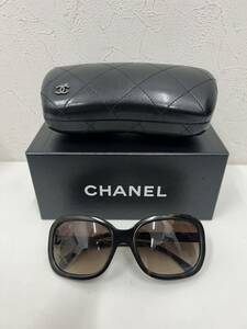 ⑪CHANEL シャネル サングラス ベッコウ柄　BRWブラウンレディース