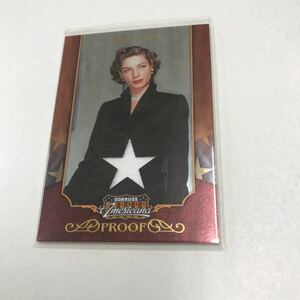 LAUREN BACALL 2009 Donruss Americana COSTUME /25 コスチューム