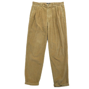 古着 ドッカーズ DOCKERS Khakis コーデュロイパンツ ツータック ベージュ サイズ表記：W34L34　gd41973