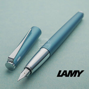 ◆●【LAMY/ラミー】2019年限定色モデル! STUDIO/ステュディオ アクアマリン 万年筆 F 細字 プロペラ型クリップ マットな質感 新品 /LA102