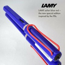 ◆●2023年2月発売【LAMY/ラミー】Safari/サファリ blueredclip ブルー×レッドクリップ 万年筆 EF 極細 新品 1円～ 単品発送/LA146-EF_画像3