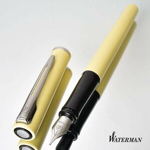 ◆▲万年筆【Waterman/ウォーターマン】ALLURE/アリュール 万年筆 パステルカラー イエロー スリム F 細字 フランス製 新品 単品/WAT96YW