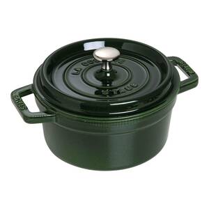 新品未使用　ストウブ STAUB 無水鍋 ピコ・ココット ラウンド 22cm バジルグリーン 40509-354