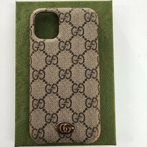 【TM1129】グッチ スマホケース iPhone11 625710-617664 GUCCI コレクション スマホカバー コレクター 外箱付 アイフォン_画像2