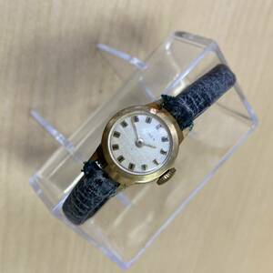 【TS1113】ジャンク時計 1本 TIMEX ゴールドカラー 手巻き レディース腕時計 ベルト硬直 キズあり 汚れあり 不動品