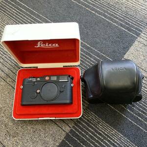 【TS1020②】Leica ライカ M6 一眼レフカメラ フィルムカメラ 箱付き ケース付き ボディのみ 本体のみ キズ汚れあり ヴィンテージ