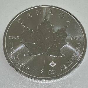 【TM1120】シルバーコイン 2019年 カナダ 1オンスメープルリーフ 5ドル銀貨 通貨 貨幣 硬貨 アンティーク コレクション
