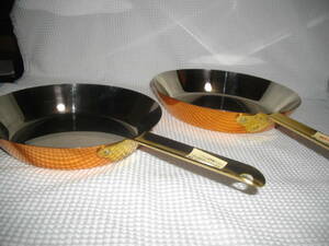 【新潟・銅製 】◆　フライパン 24㎝＆27㎝　2個セット　◆　銅 調理器具