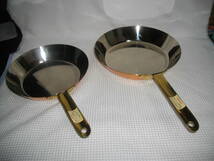 【新潟・銅製 】◆　フライパン 24㎝＆27㎝　2個セット　◆　銅 調理器具_画像5