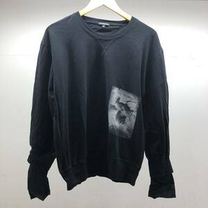 E ) ANN DEMEULEMEESTER アンドゥムルメステール ペガサス プリント レイヤード 長袖 Tシャツ メンズ XSサイズ