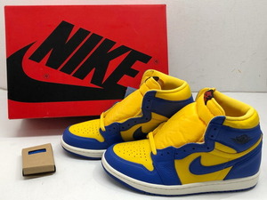 E◆即決◆未使用◆NIKE ナイキ WMNS AIR JORDAN 1 RETRO HI OG ウィメンズ エアジョーダン1レトロハイ リバースレイニー FD2596-700 27.0cm