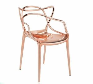 Kartell カルテル MASTERS 高品質1人掛チェア 約10万円 カッパーカラー 幅55 高82cm マスターズ フィリップ・スタック ガーデンチェア