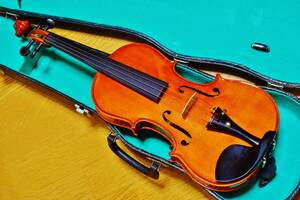 美品　Klaus Schlegel クラウス・シュレーゲル　1987年製　ドイツ製 　フルサイズ バイオリン 4/4　 虎杢　 ケース付き 