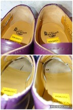 【1度使用程度/スチールトゥ】Dr.Martens/ドクターマーチン 1925 3ホール プレーントゥ UK8 26.5-27cm相応 パープル 紫_画像10