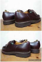 【極美品】2019年 FRANCE製 Paraboot/パラブーツ ミカエル チロリアンシューズ 42 27cm相応 カフェ ブラウン 茶/ランス_画像7