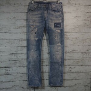 DIESEL ディーゼル ■THAVAR■ダメージ加工 ■デニムパンツ■ダメージ、リペア加工■ジーンズ■サイズ:30■中古品