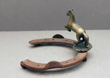 アンティーク　蹄鉄と馬の置物　_画像5