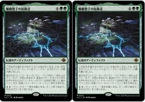 緑神話▼MTG▼イクサラン：失われし洞窟▼髑髏胞子の結節点2枚組