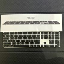 【ほぼ新品】Appleシリコン搭載Macモデル用Touch ID搭載Magic Keyboard （テンキー付き） - 英語 （US） - ブラックキーボード MMMR3LL_画像1